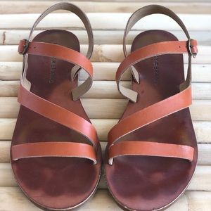 Lucky Brand Brown Leather Sandals